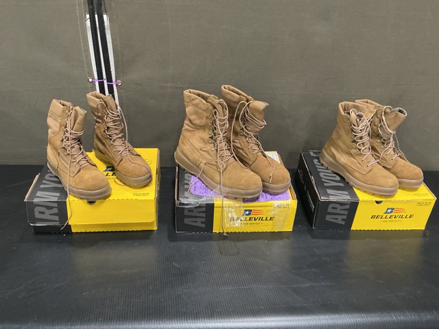 (57) Pairs of Assorted Combat Boots (57) Pairs of Assorted Combat Boots