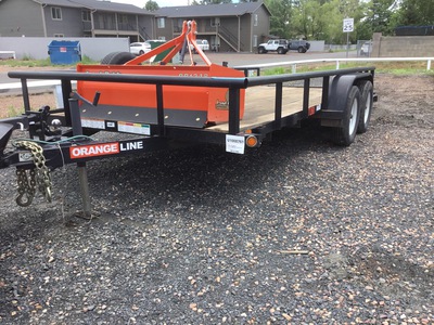 2022 (unverified) Orange Line TU60-16BK4AR2B 16 ft T/A Utility Trailer