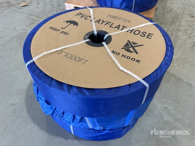 Quantity of (3) 2026 Powertek 3"-300FT PVC Layflat Water Hose (Unused)