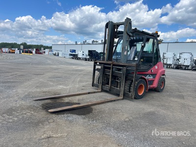 2010 Linde H80D-396 15400 lb 4x2 Rough Terrain Forklift