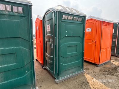 Quantity of (2) 4 ft x 4 ft Skid-Mounted Portable Toilet