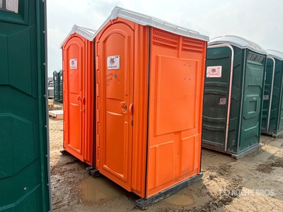 Quantity of (2) 4 ft x 4 ft Skid-Mounted Portable Toilet