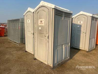 Quantity of (2) 4 ft x 4 ft Skid-Mounted Bano portatil