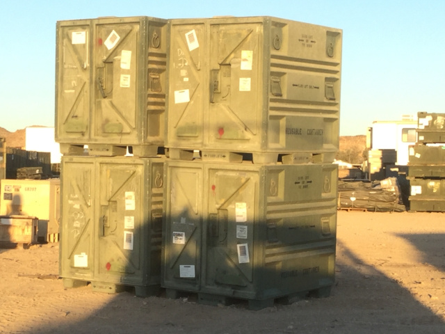 (4) Plastics Research 102440-101 Storage Containers