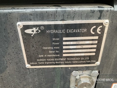 2026 Yuchai U35 Mini Excavator