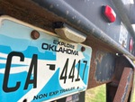 Trailer Chassis with License Plate Light Functional