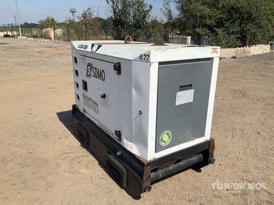 Sdmo R22 20 kVA Skid-Mounted Generator Set (Inoperable)