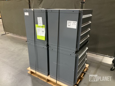 (4) Stanley Vidmar Storage Cabinets