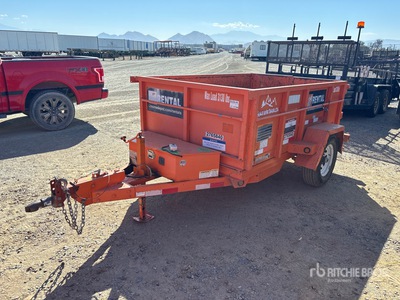 2019 Snake River DMP58-5K HD 8 ft S/A Dump Utility Trailer