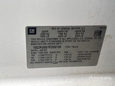 2015 Chevrolet Silverado 2500 4x4 Crew Cab Pickup
