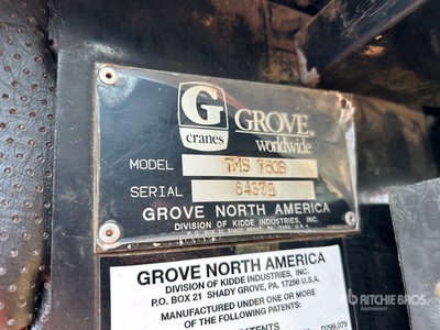 1997 Grove TMS750B 8x4 Hydrauliczny żuraw samochodowy