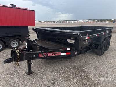 2025 ED Trailers GDT83142716S-PB 14 ft T/A Dump Utility Trailer
