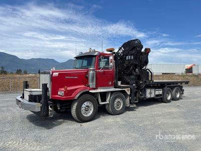 2001 Hiab 900E-8 90 ton Knuckle Boom on 2002 Western Star 4984SX 8x4 Camión Grúa