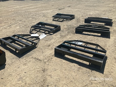 Quantity of (12) 2026 Mower King SAII100 48 in Fourches pour Skid Steer (Unused)