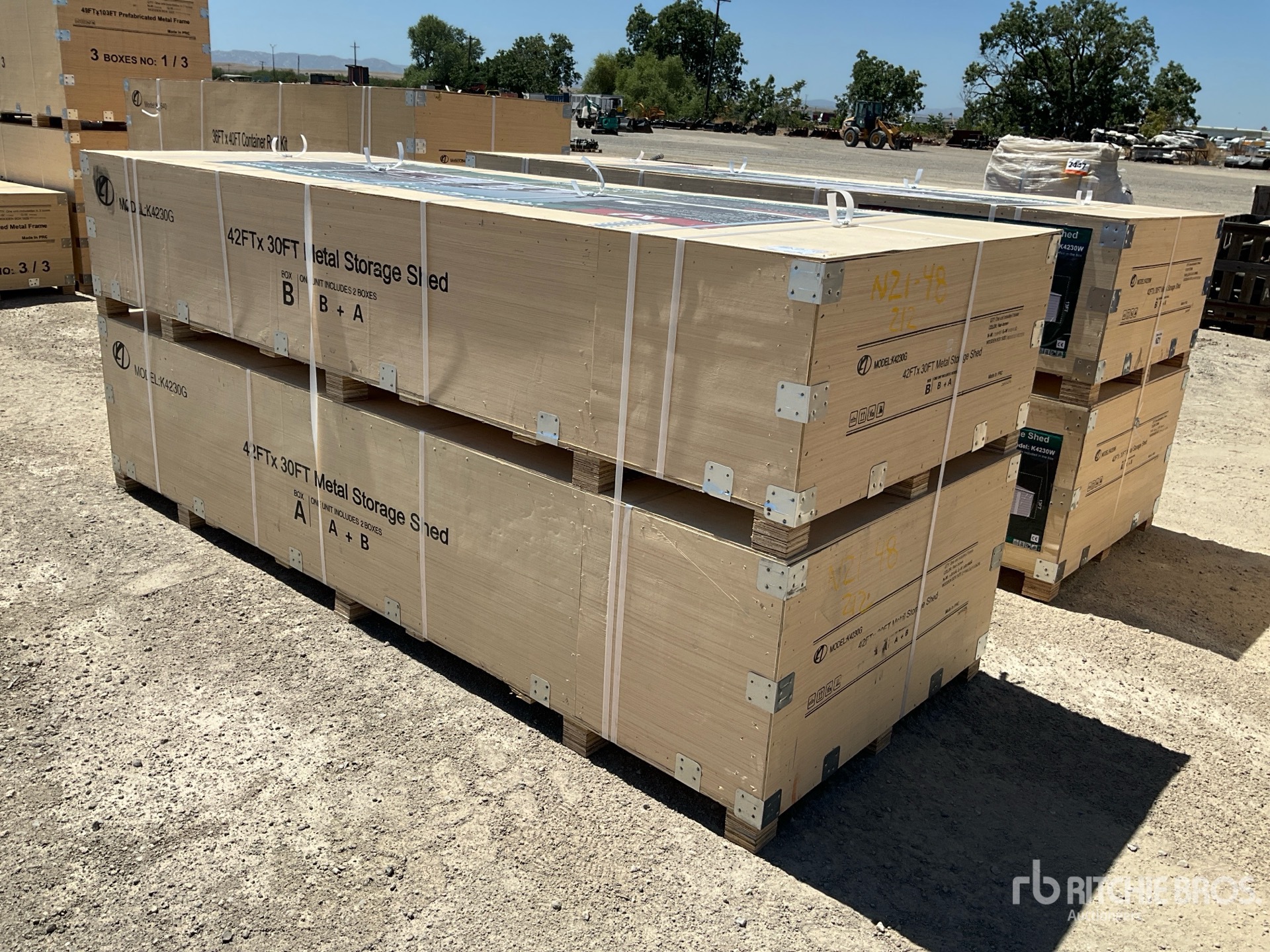 2026 KJ K4230G Triple Garage Metal Storage Shed (Unused)