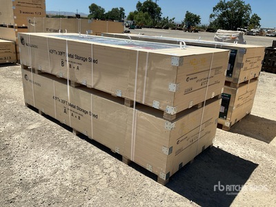 2026 KJ K4230G Triple Garage Metal Storage Abri (Unused)