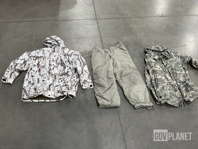(11) Parkas, (9) Pairs of Cold Trousers, (6) Wet Weather Parkas & Assorted Items