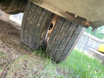 Underbody with Left Rear Drive Tires
