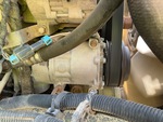 Engine with A/C Compressor