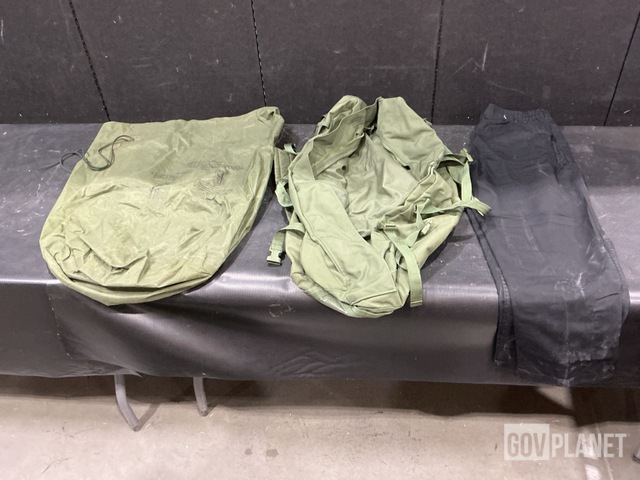 (152) Clothing Bags, (3) Pairs of Food Service Trousers & Assorted Items