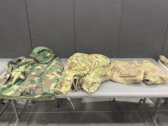 (9) Jackets, (7) Pairs of Trousers, (2) Parkas & Assorted Items