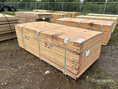 Quantity of (80) 3/8 in x 4 ft x 8 ft CSP/DFP No Stamp Plywood (Unused)