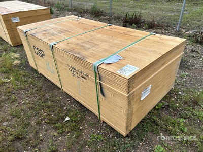 Quantity of (50) 5/8 in x 4 ft x 8 ft CSP/DFP No Stamp Plywood Plywood (Unused)