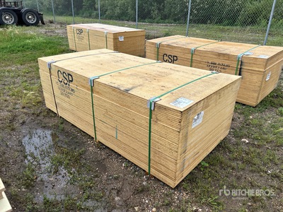 Quantity of (50) 5/8 in x 4 ft x 8 ft CSP/DFP No Stamp Plywood Plywood (Unused)