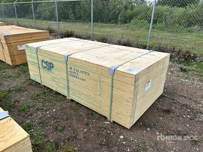 Quantity of (40) 3/4 in x 4 ft x 8 ft CSP/DFP No Stamp Plywood (Unused)