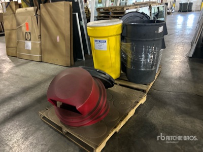 Quantity Spill Kit Container and Trash Cans