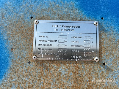 U.S. Air compressor US200 D15 Skid-Mounted Compressore
