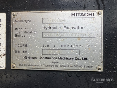 2017 Hitachi ZX135US-6 油圧ショベル