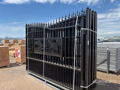 Quantity of (5) 2025 GLDG05 20 ft x 7 ft Wrought Iron Bi-Parting Portail d'entrée (Unused)