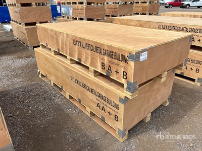2025 AGR-MS2642 42 Ft x 26 Ft All Vertical Metal Garage Budynek magazynowy (Unused)