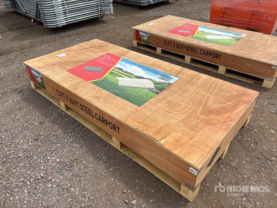 2025 CP1220 12 Ft x 20 Ft Steel Wiata Samochodowa (Unused)