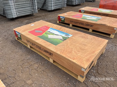 2025 CP1220 12 Ft x 20 Ft Steel Wiata Samochodowa (Unused)