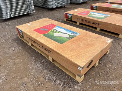 2025 CP1220 12 Ft x 20 Ft Steel Wiata Samochodowa (Unused)