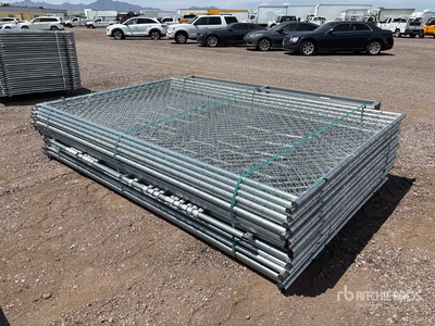 Quantity of (20) 2025 GLCF1006 10 ft x 6 ft Chain Link Temporary Ogrodzenie terenu (Unused)