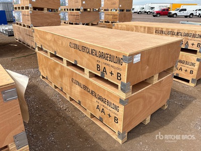 2025 AGR-MS2642 42 Ft x 26 Ft All Vertical Metal Garage Budynek magazynowy (Unused)