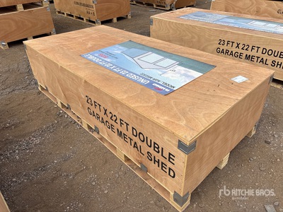 2025 AGR-MS2322 23 Ft x 22 Ft Double Garage Metal w/ Vertical Roof Panels Budynek magazynowy (Unused)