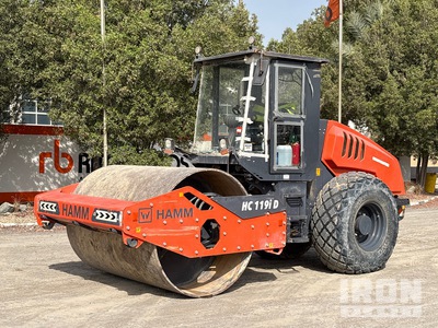 2023 Hamm HC119ID Rullo vibrante ferro gomma