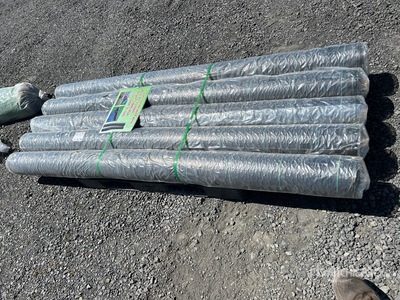 Quantity of (5) 16.4 Ft x 300 Ft New Woven Landscape Fabric (Unused)