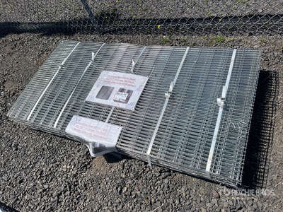 Quantity of (50) 36 In x 72 In Galvanized Steel Garden Mesh (Unused)