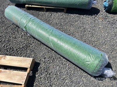 6.6 Ft x 49.2 Ft Artificial Grass Turf Drainage Holes with Rubber Backing 0.8 In Pile High