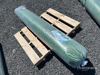 6.6 Ft x 49.2 Ft Artificial Grass Turf Drainage Holes with Rubber Backing 0.8 In Pile High