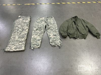 (24) Cold Weather Jackets, (23) Wet Weather Poncho Liners & Assorted Items