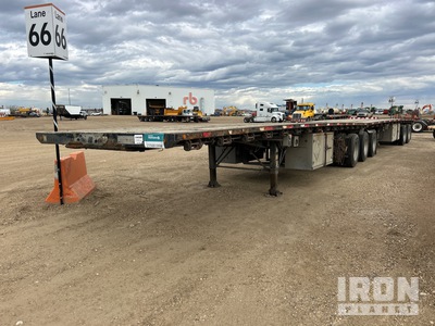 2013 Load King 31 ft Tri/A B-Train Lead Lead Flatbed Trailer