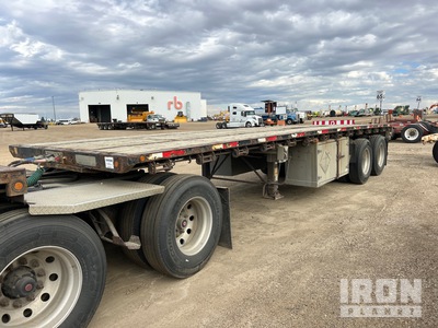 2013 Load King 27 ft T/A B-Train Pup Flatbed Trailer