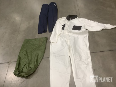 (16) Coveralls, (13) Pairs of Trousers, (15) Clothing Bags & Assorted Items