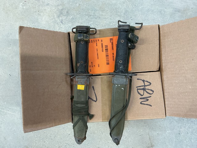 (2) Bayonet Knives w/Scabbards